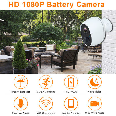 câmera solar de 1080P IP66 4G com a bateria recarregável impermeável